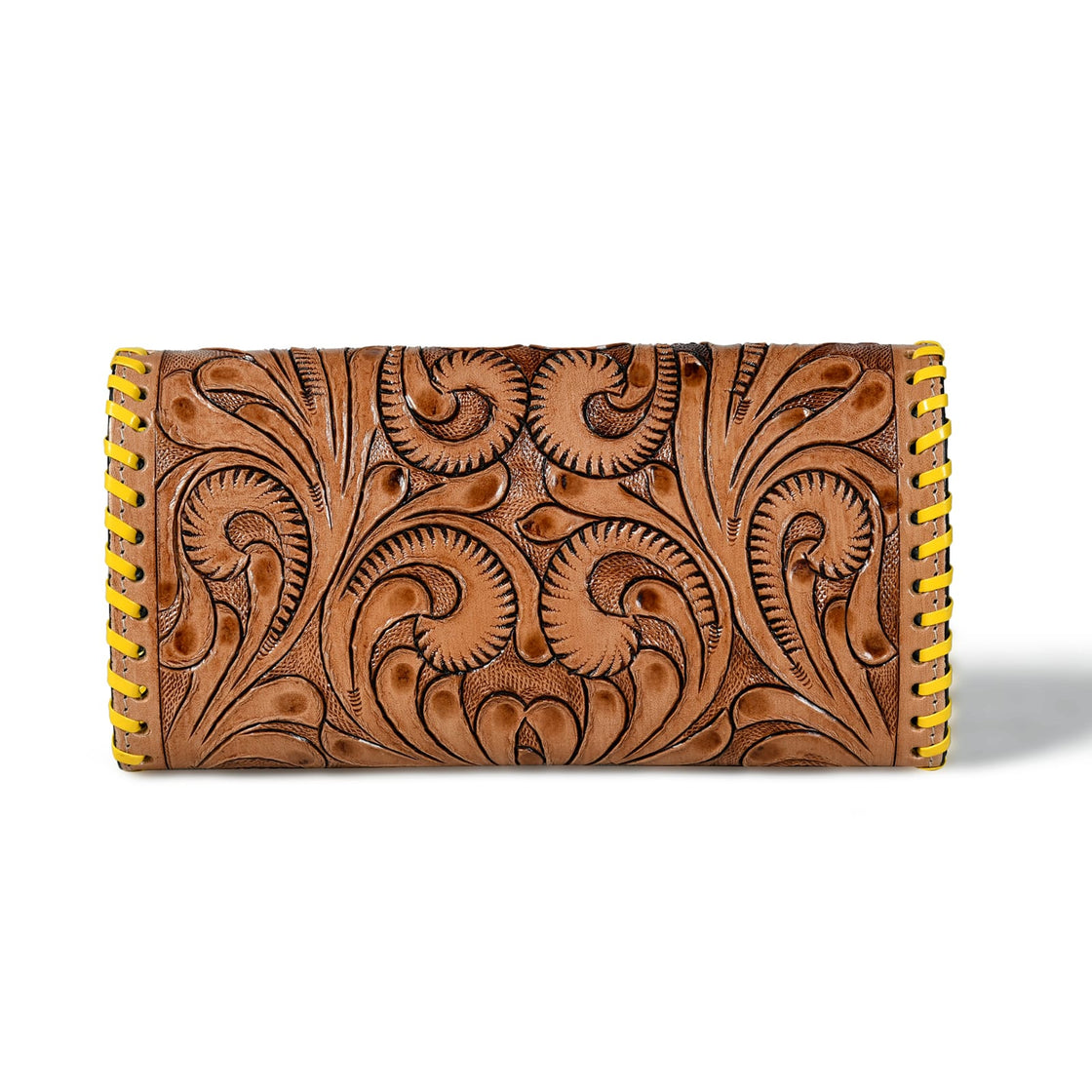 Arvin Hand Tooled Wallet Clutch Phone Case Stylish Multi Uses Western Leather New Design Wallet for Women