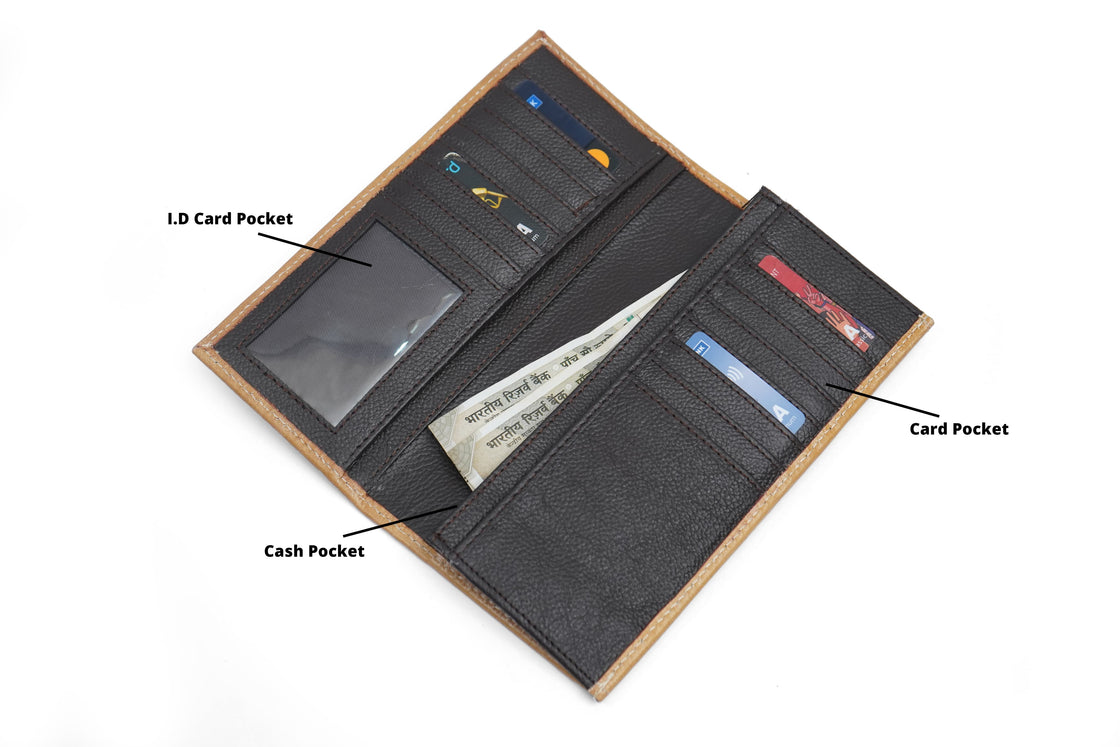 Western Style Men's Long Wallet Hand Tooled Carving Leather Hot Sale Fashion Stylish Cash Holder Gift for Him
